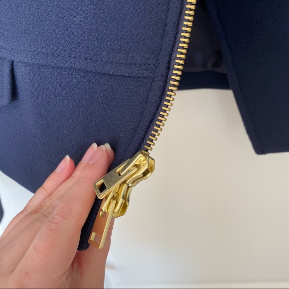 J. Crew double cloth motorcycle jacket EUC - Picture 3 of 8